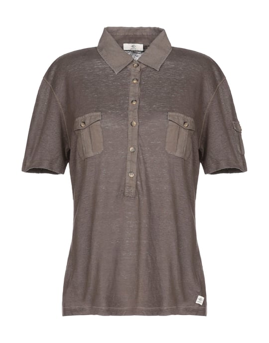 Cerruti 1881 Military Green Linen Knit Short Sleeve Polo Shirt
