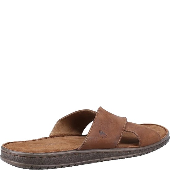 Hush Puppies Mens Nile Crossover Leather Sandals (Brown) - Image 2