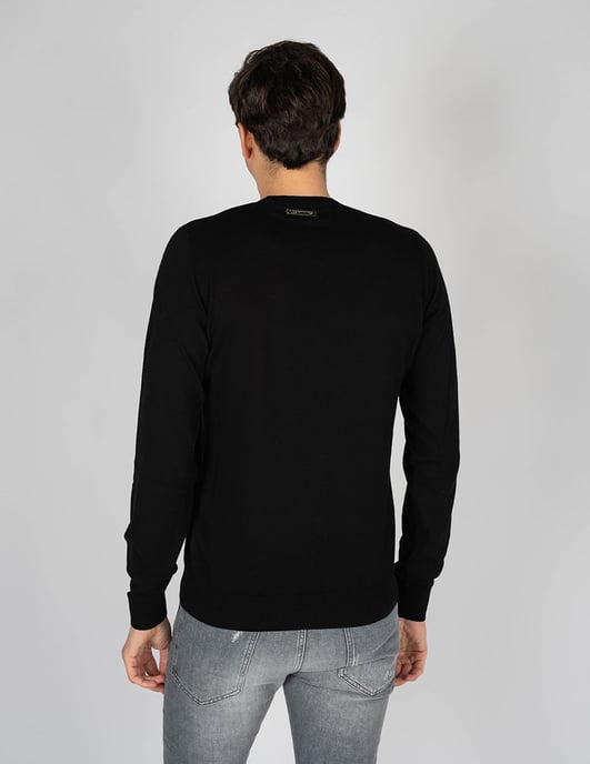Les Hommes stoppen V-neck Mannen zwart - Image 4