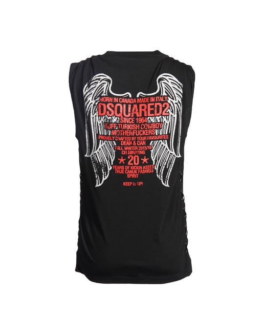 Dsquared2 Black Cotton Tank