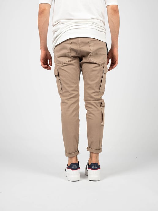 Xagon Man Trousers Men's Beige - Image 4