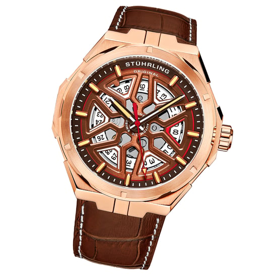 Brun Gio Swiss Automatisk 44mm Skelett - Image 2
