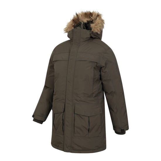 Mountain Warehouse Antarctic Extreme vattentät dunjacka för herrar (mörk kaki) - Image 4