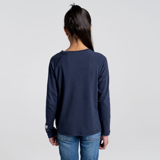 Bates LS T-Shirt Blue Navy Archive