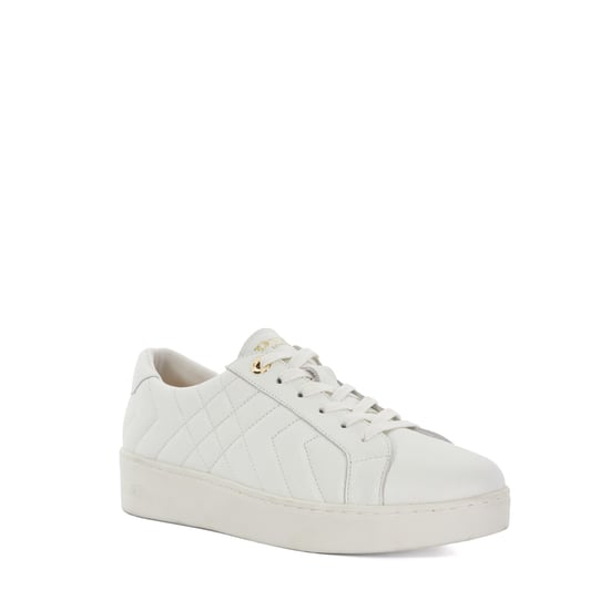 Dune Ladies Egent - Quilted Platform Sole Lace-Up Trainers