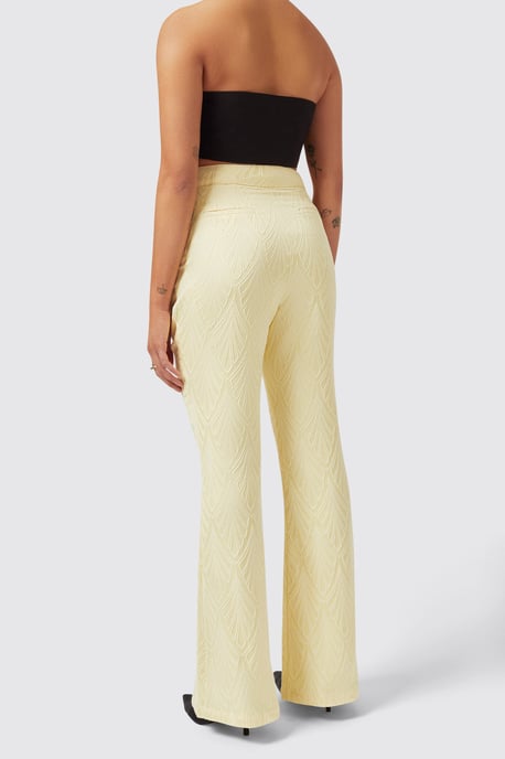 Fiore Slim Fit Yellow Trouser