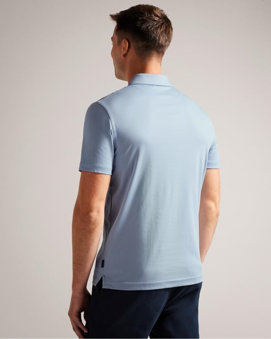 Ted Baker Zeiter Mens Short Sleeve Slim Soft Touch Polo - Image 4