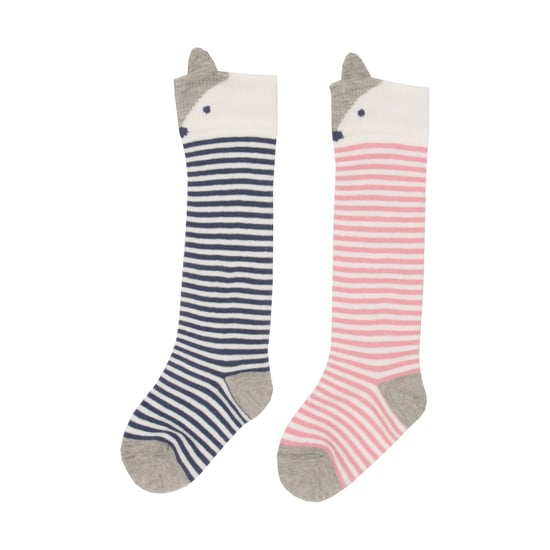 Kite Clothing 2 Pack Fox Socks Pink