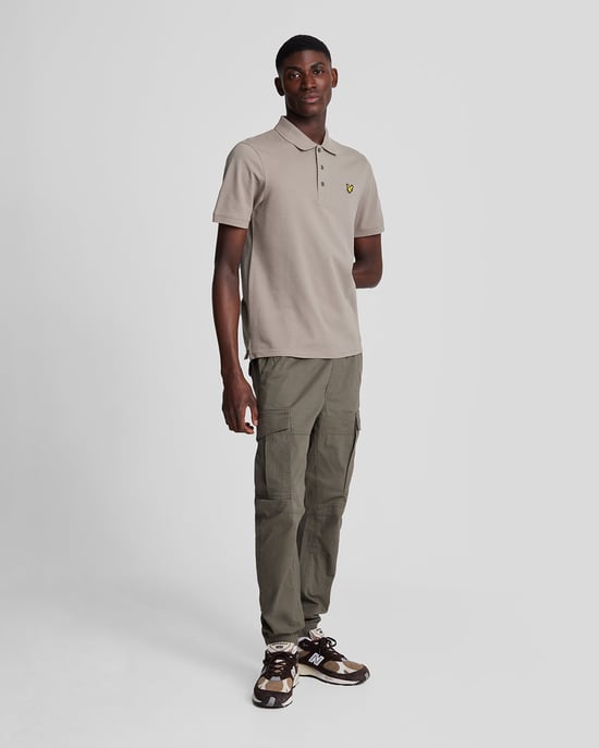 Mens Plain Polo Shirt in Green - Image 2