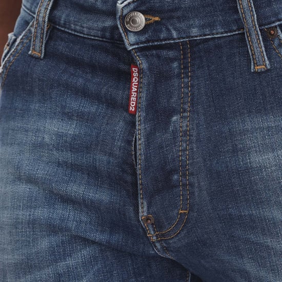 Men's DSquared2 Cool Guy Regular-Fit Jeans in Blue - Image 3