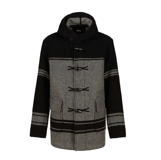 Men's C.P. Company Lens Padded Parka Jacket in Black-Grey