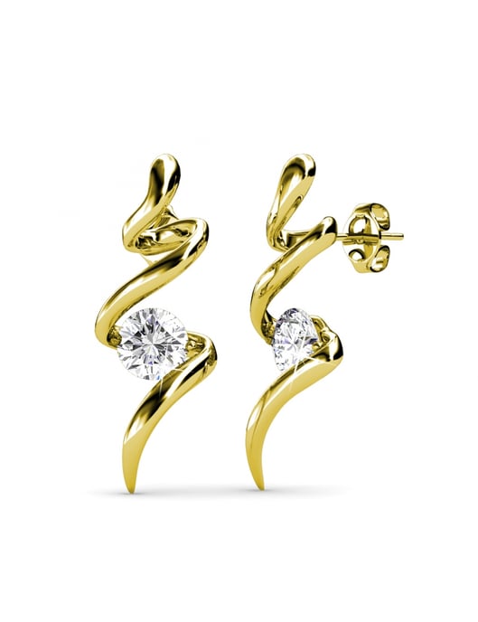 Spiral set - Gold and Crystal - Image 3