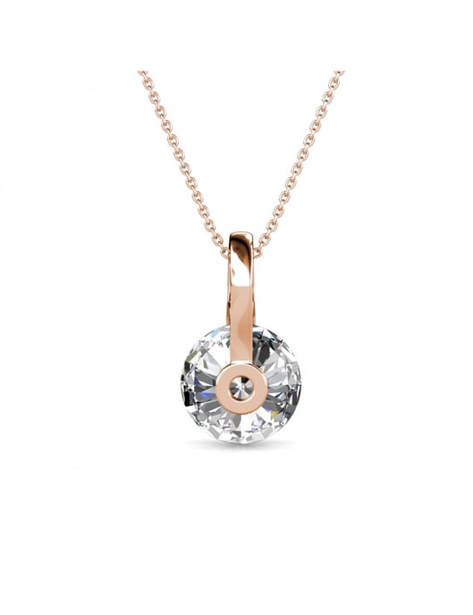 Classy hänge - roséguld och kristall - Image 4