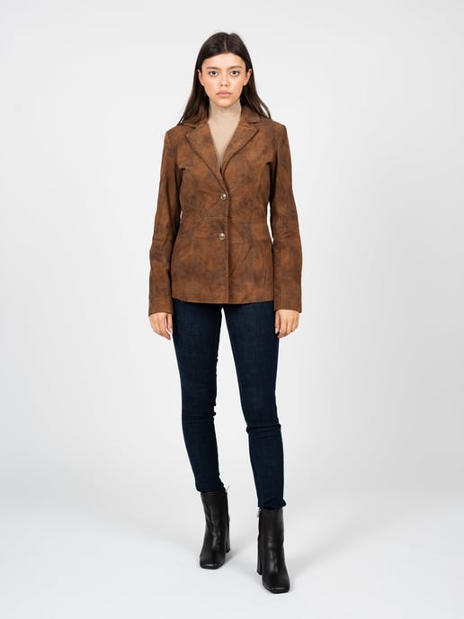 Guess Jacket Bomber jacket Skórzana Woman's Brown - Image 2