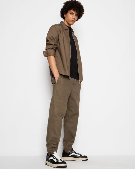 Armani Exchange Mens Zip Overshirt