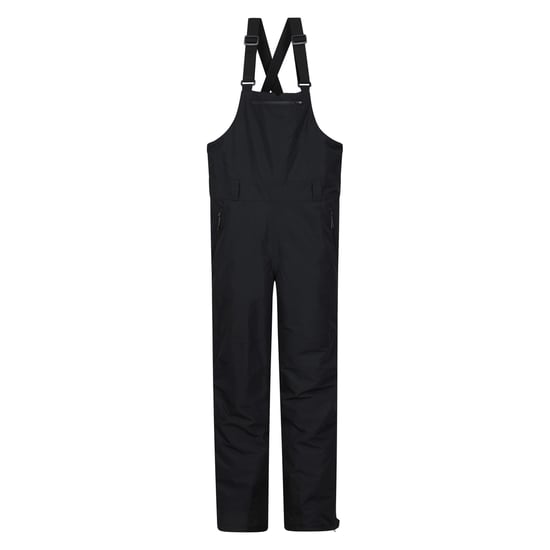 Mountain Warehouse Mens Eris Waterproof Bib Front Ski Trousers (Black) - Image 1