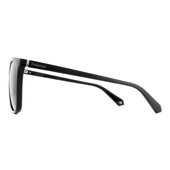 Polaroid Square Mens Black Grey Polarized Sunglasses
