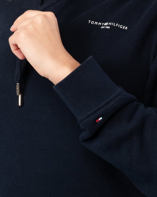 Tommy Hilfiger 1985 Relax Mini Corp Logo Dams Hoodie - Image 4