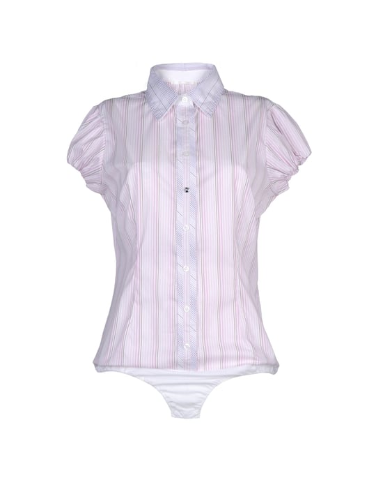 Nenette Light Purple Cotton Bodysuit Shirt