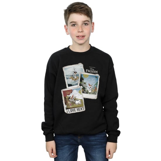 Disney Boys Frozen Olaf Polaroid Sweatshirt (Black)