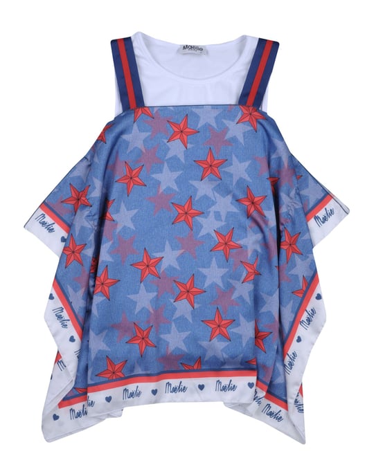SHIRTS Maëlie Slate blue Girl Polyester