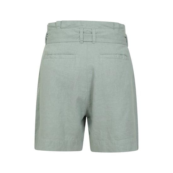 Mountain Warehouse Dames/Dames Oatley Linnen Blend Korte Broek (Kaki Groen) - Image 2