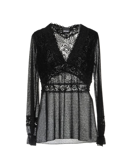 Just Cavalli Black Long Sleeve Blouse