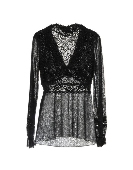 Just Cavalli Black Long Sleeve Blouse