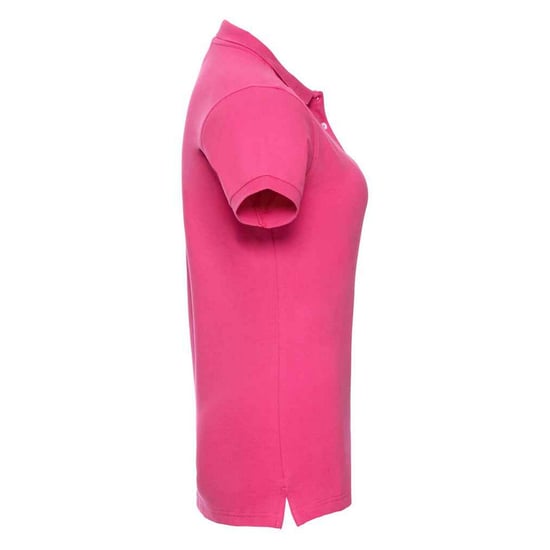 Russell Dames/Dames Piqué Stretch Poloshirt (Fuchsia) - Image 3