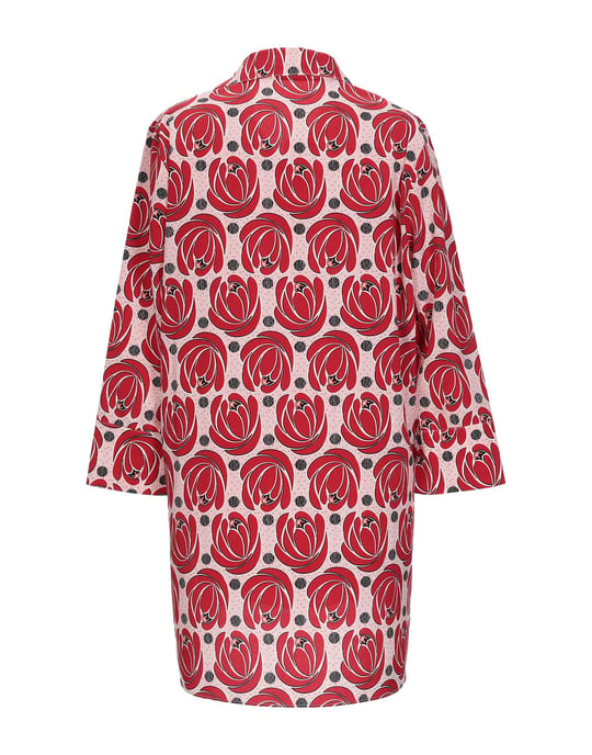 Anonyme Designers Red Print Long Sleeve Blouse