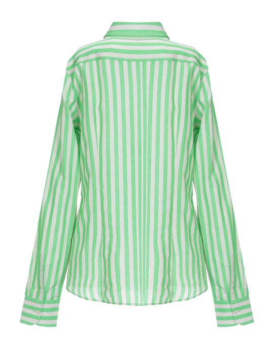 Mauro Grifoni Light Green Stripe Cotton Shirt