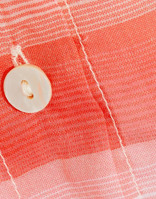 Lemlem Coral Stripe Cotton Shirt