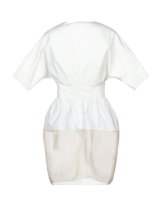 Giamba White Organza Short Sleeve Shirt