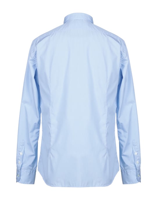 SHIRTS Man Aglini Sky blue Cotton
