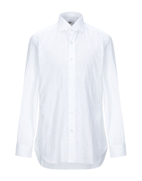 SHIRTS Barba Napoli White Man Cotton