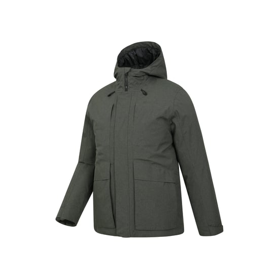 Mountain Warehouse Mens Tempest Waterproof Padded Jacket (Khaki Green) - Image 3