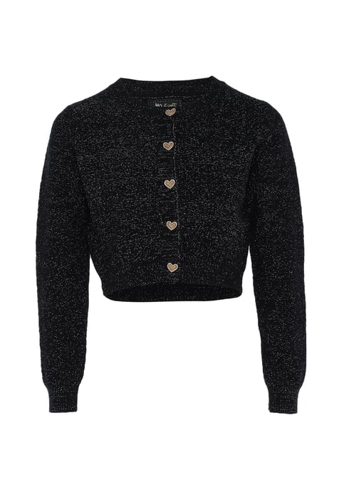 Mymo Vest met fantasiegaren Dames zwart - Image 1