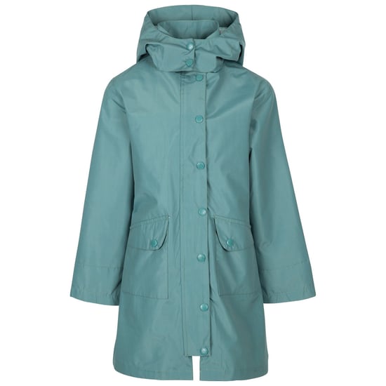 Trespass Girls Drizzling Waterproof Jacket (Spruce Green)