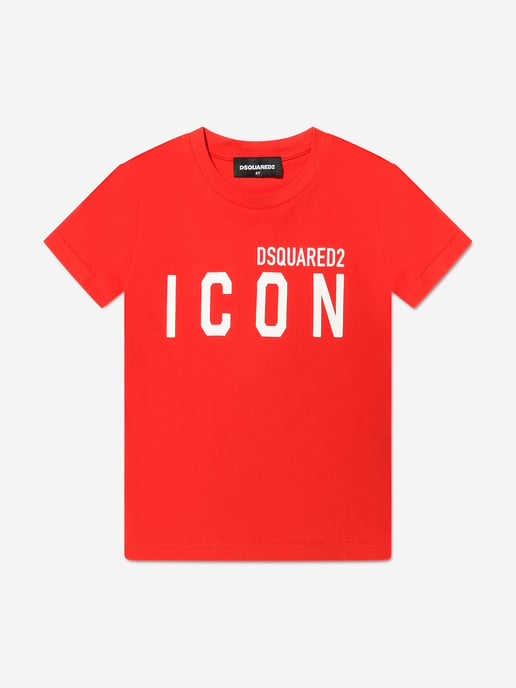 Dsquared2 Kids Icon T-shirt in Oranje - Image 1
