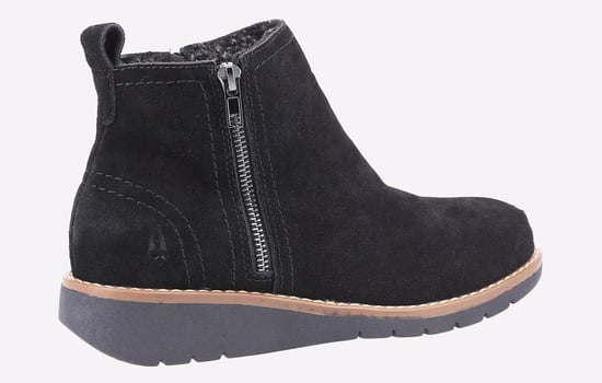 Hush Puppies Libby Damstövlar I Svart Mocka - Image 3