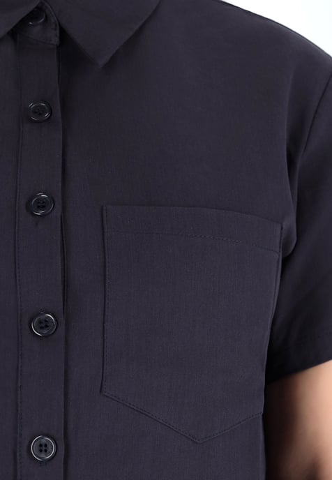 Dreimaster Blouse Dames donker marine - Image 3