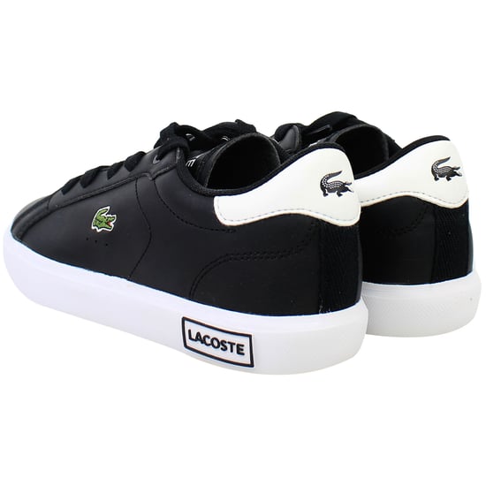 Lacoste Powercourt 0721 1 SUC Kids Black Trainers - Image 3