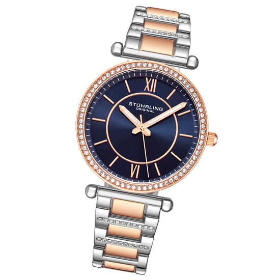 Rose Gold and Blue Aria Quartz 36mm - Image 2