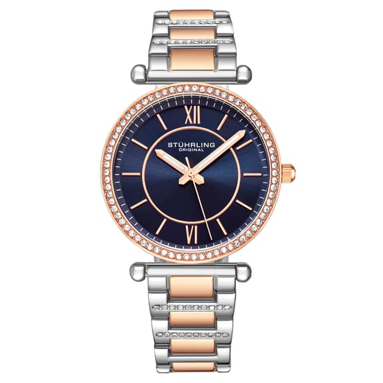 Rose Gold and Blue Aria Quartz 36mm - Image 1