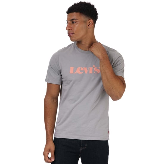 Men's Levis Relaxed Fit Logo T-Shirt in Grey