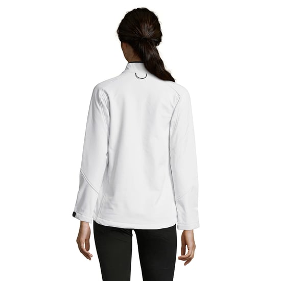 SOLS Womens/Ladies Roxy Soft Shell Jacket (Breathable, Windproof And Water Resistant) (White)