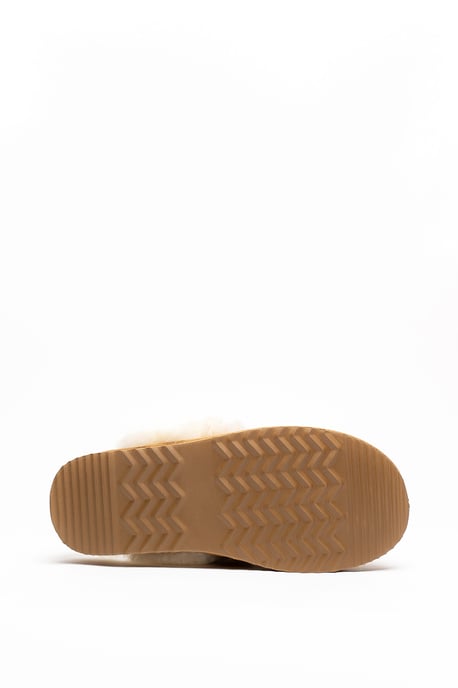 Osprey London Dames 'The Celeste' Kastanje Suède Pantoffel - Image 2