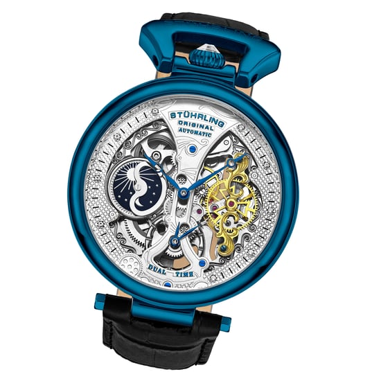 Blauw “Emperor’s Grand DT” Automatisch 46mm Skeleton - Image 2
