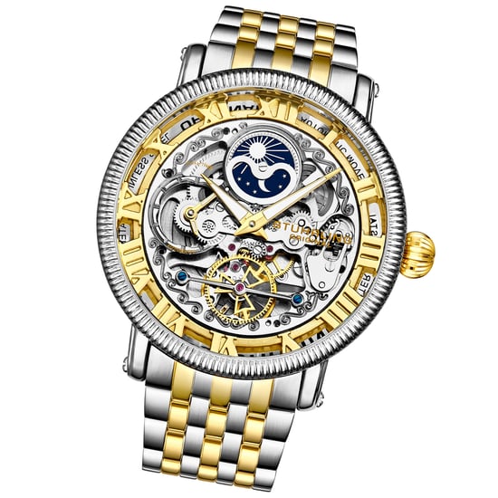Silver and Gold Special Reserve Automatic 48mm Skeleton - Image 2