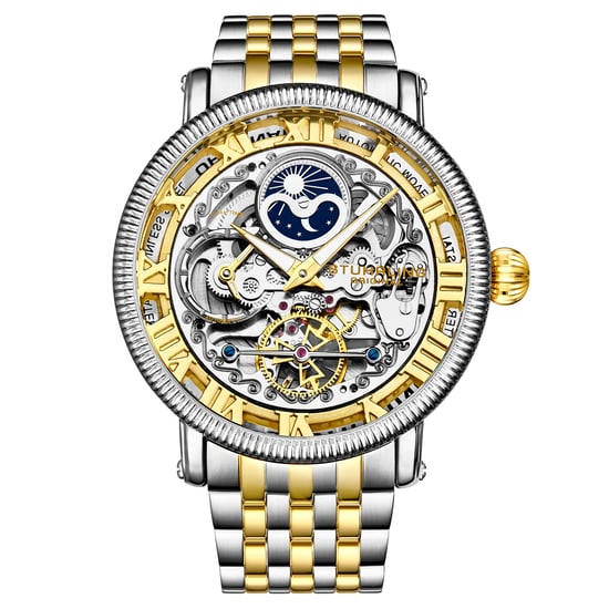 Silver and Gold Special Reserve Automatic 48mm Skeleton - Image 1